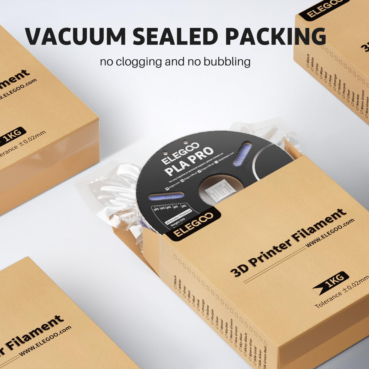 ELEGOO Filament Vacuum Kit 20 Bags Auto Pump (35x32cm)