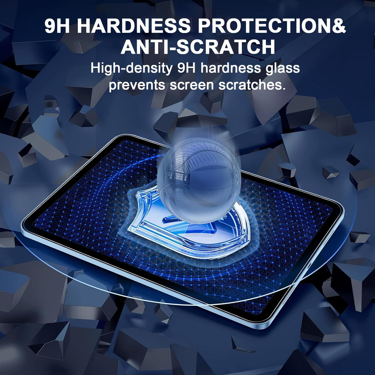 TOPESCT 2-Pack Screen Protector for iPad (A16) 11th/10th Generation (2025/2022,11 inch/10.9 Inch),9H Tempered Glass Film (iPad 11th/10th Generation（2025/2022), 2 Pack