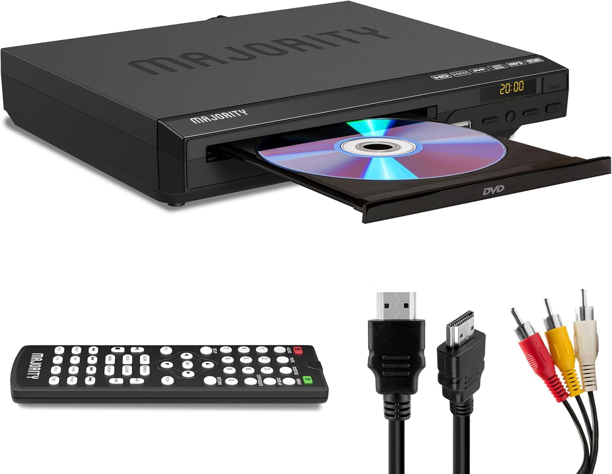 MAJORITY HDMI DVD Player for TV 1080P Region Free DVD Players for Smart TV