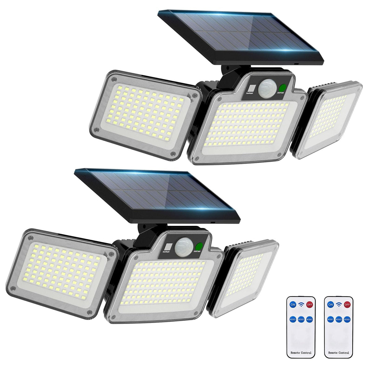JumJam Solar Flood Lights, Security Lights Outdoor Motion Sensor for Garden