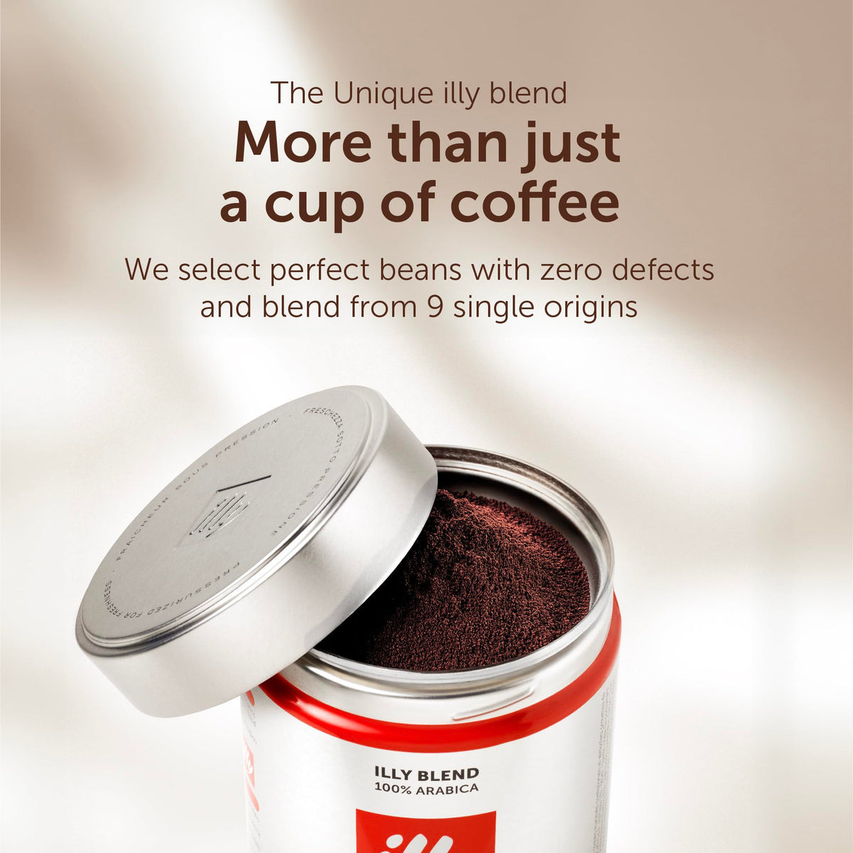 illy Classico Ground Coffee for Espresso, Moka Pot, Cafetiere 250g