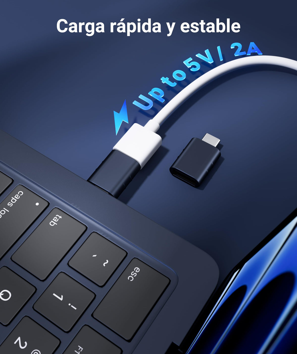 Syntech USB C to USB Adapter 2-Pack, Type C Male to USB 3.0 Female Adapter