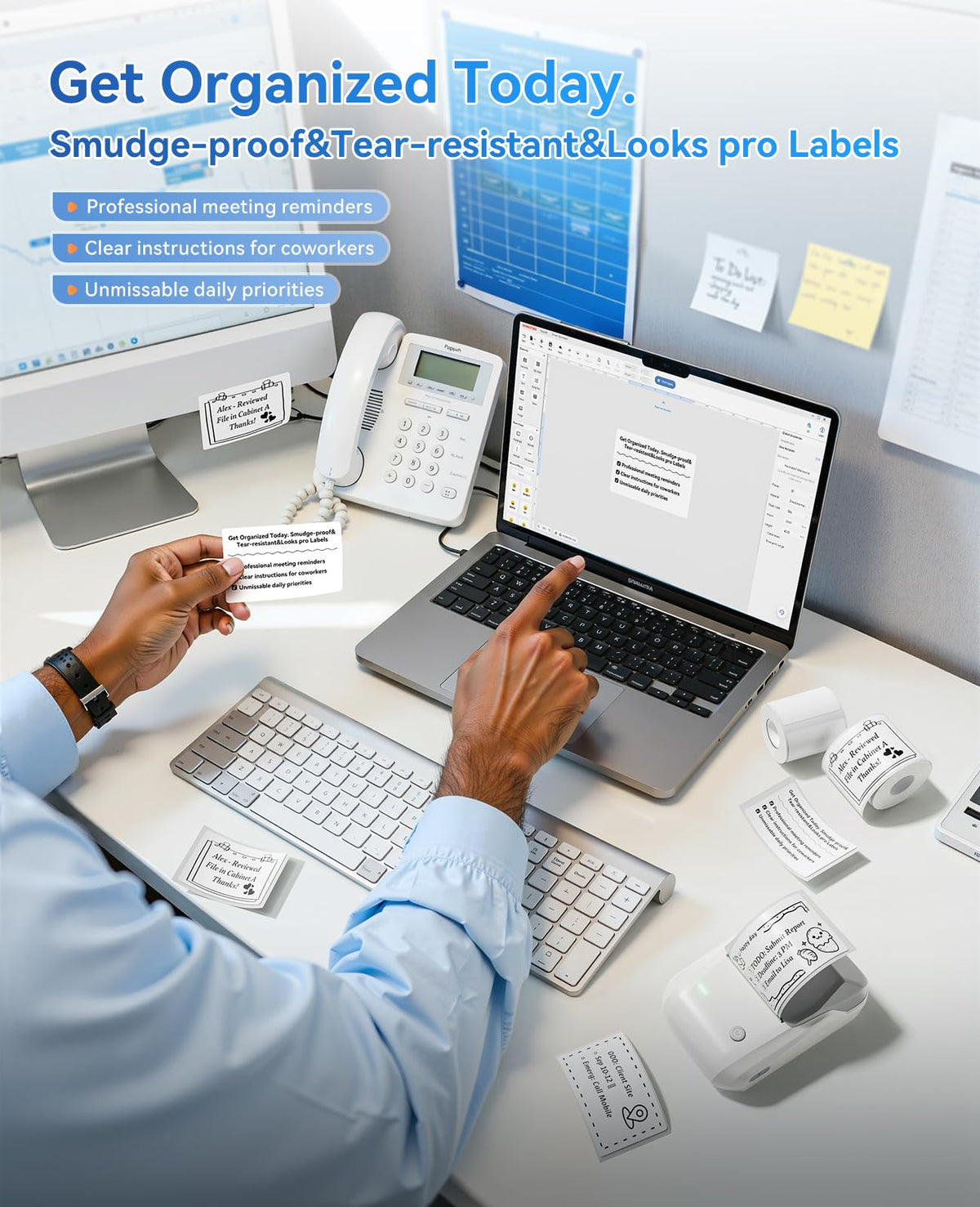 NIIMBOT B1 2-Inch Label Maker, Portable Thermal Printer for Small Business