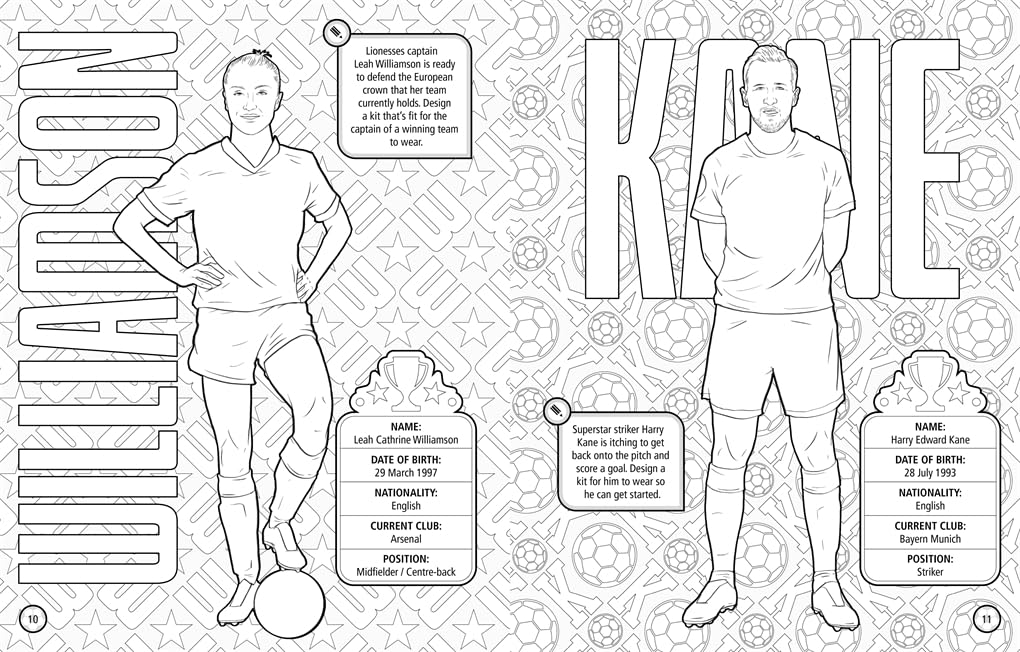 Ultimate Football Heroes: Team Kit Designer Colouring Book: Ultimate Football Heroes – Create and colour your dream football team