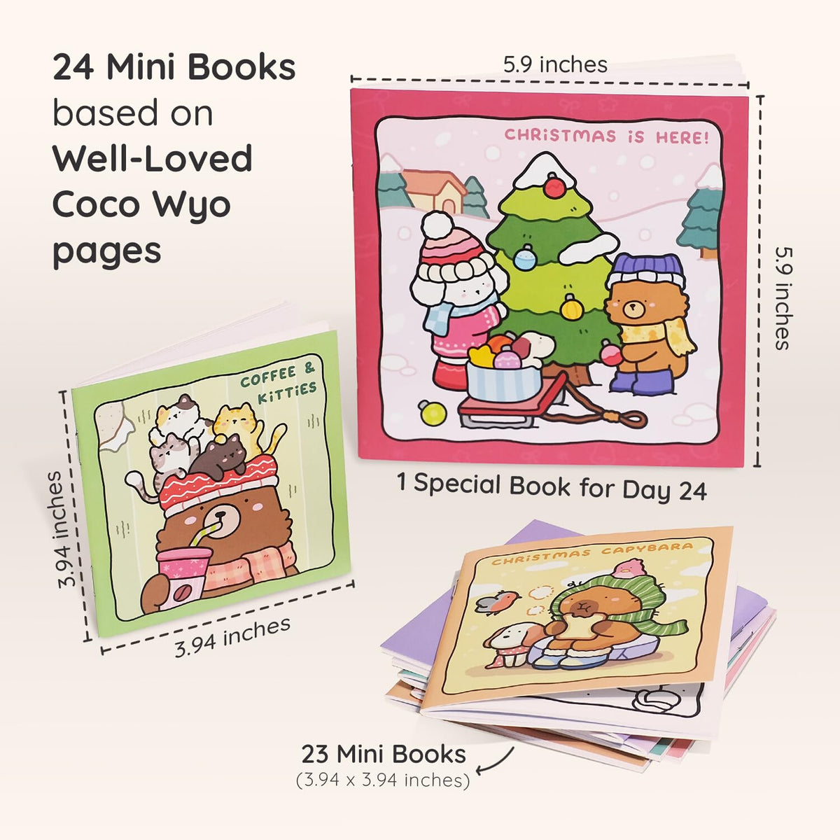 Coco Wyo: Cozy Countdown - An Advent Colouring Book Bundle