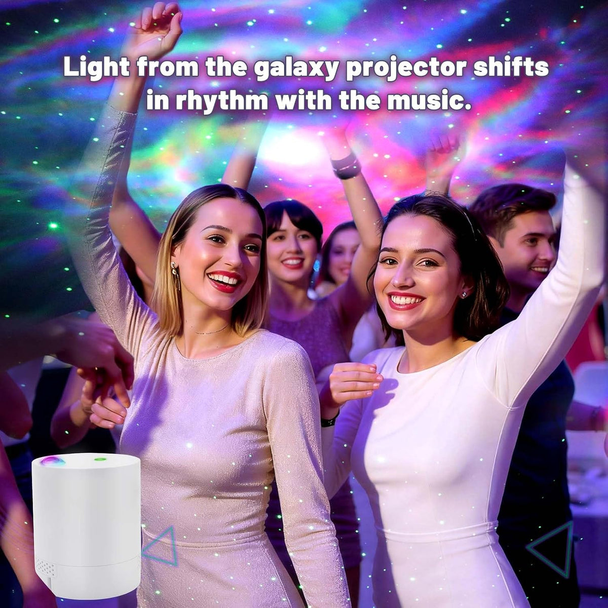 CAIYUE Star Projector Galaxy Projector, Exquisite Nebula Night Light Projector, Ocean Wave Galaxy Light with Remote Control,with Adjustable Speed and Brightness, Adults, Bedroom,Party