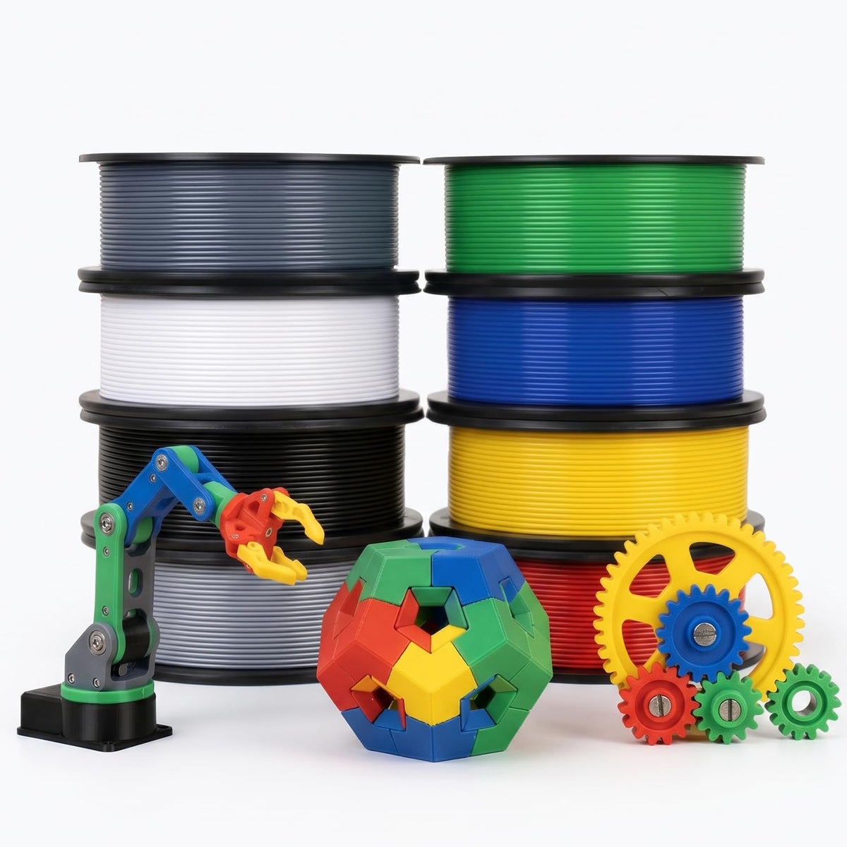 eSUN PLA Filament 1.75mm, PLA Basic Dimensional Accuracy +/- 0.05mm, 1KG Spool (2.2 LBS) Speedy Filament for 3D Printers,Black