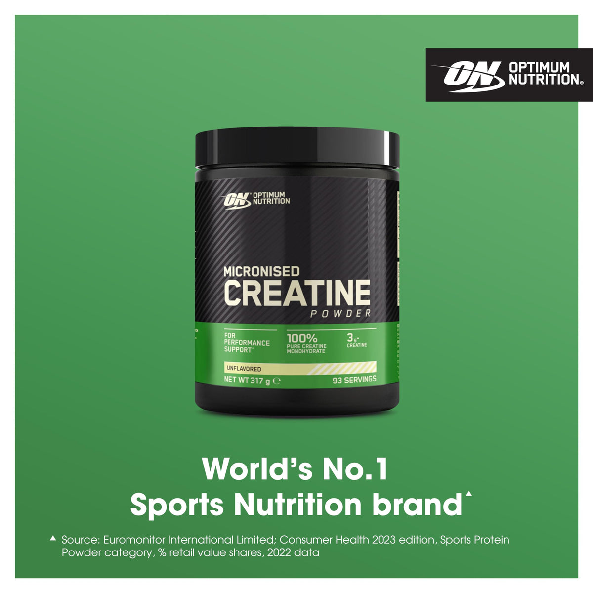 Optimum Nutrition Micronised Creatine Monohydrate Powder, 634g