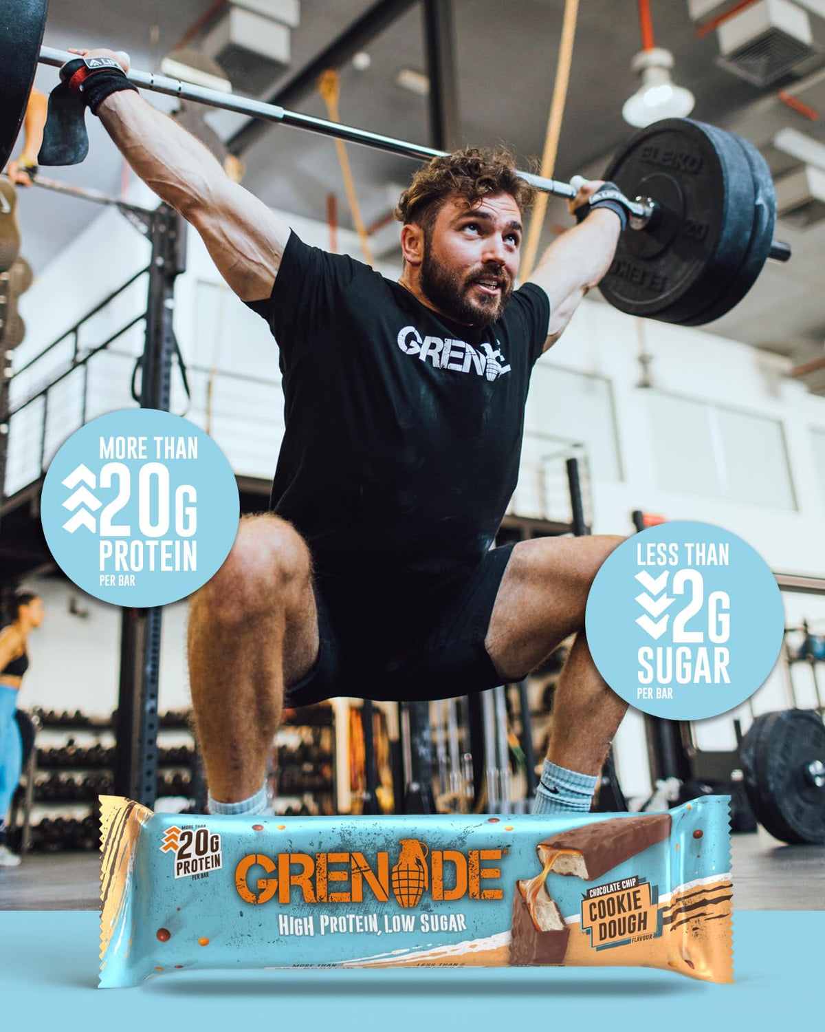 Grenade Chocolate Chip Salted Caramel Protein Bars, 12 x 60 g