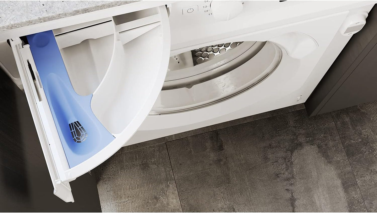 Hotpoint Anti-stain Integrated Washing Machine - White - 9kg - 1400rpm - B Rated - BI WMHG 91485 UK