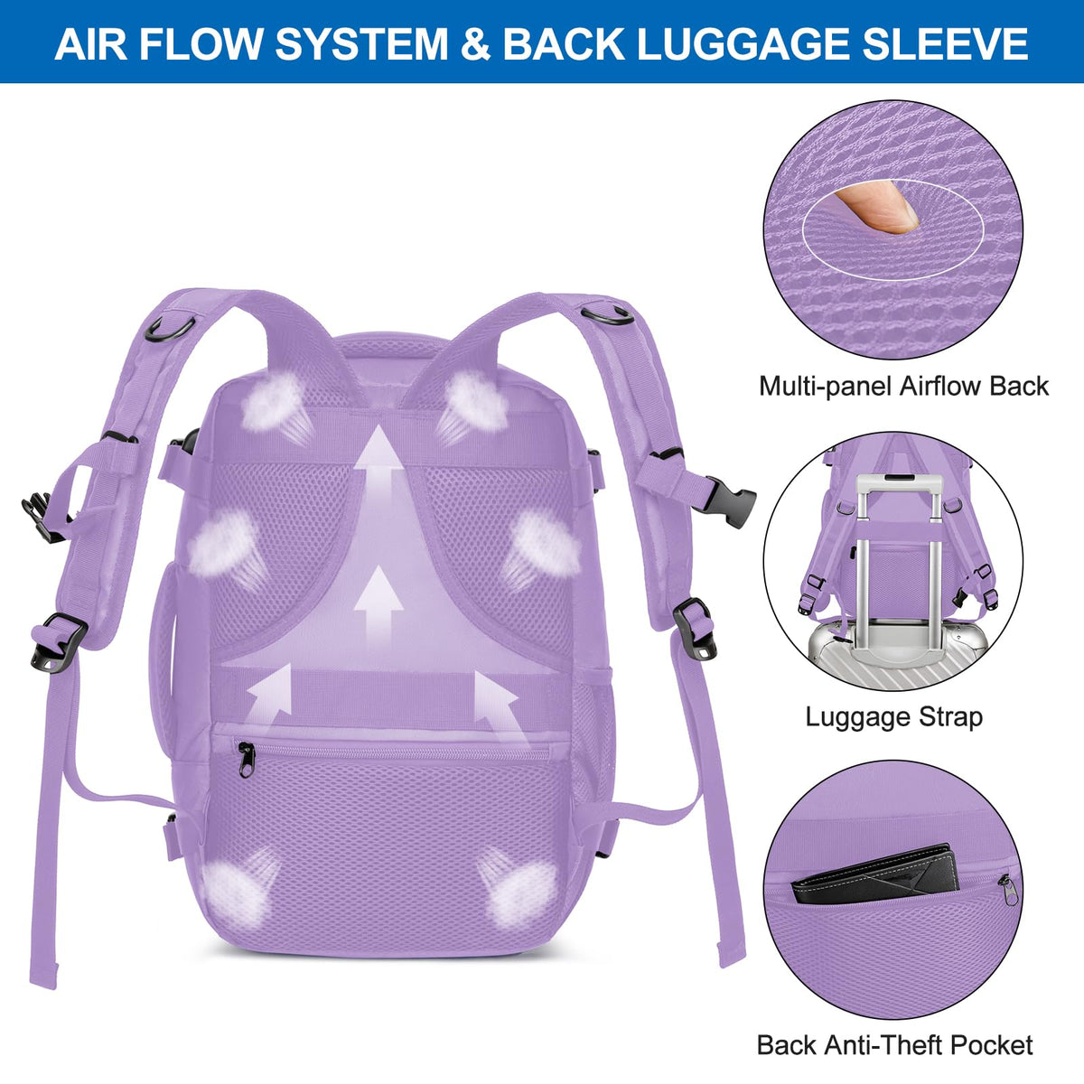 Ryanair Cabin Bags 40x30x20 Underseat 24L Small Travel Backpack Cabin Size