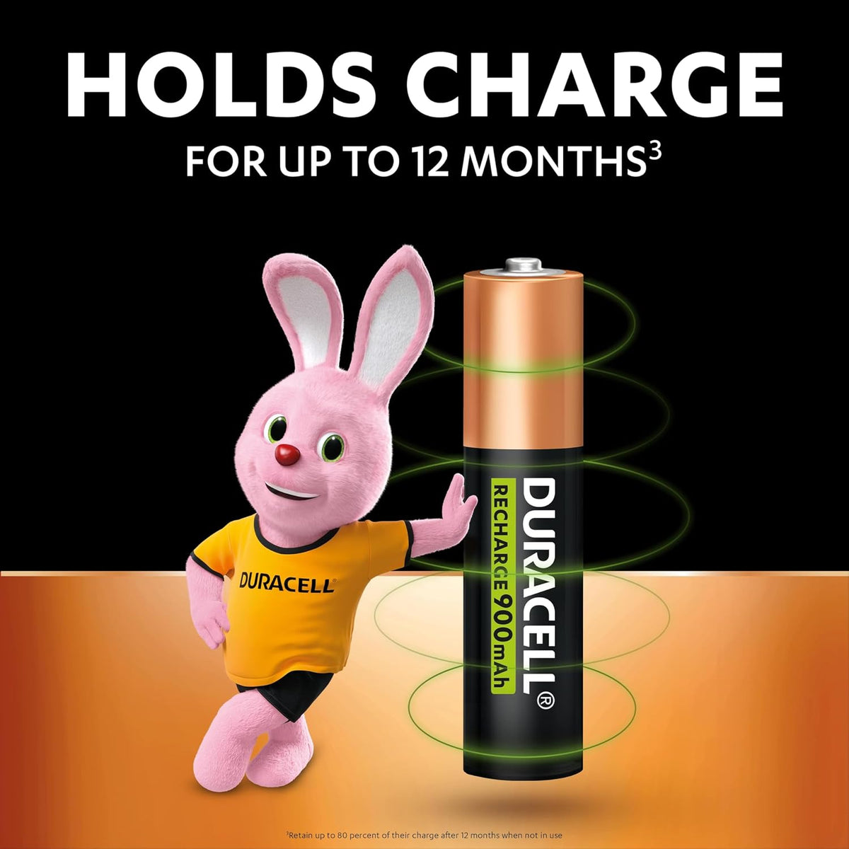 Duracell Rechargeable AAA Batteries (Pack of 4), 900 mAh NiMH, pre-Charged, Our No. 1 Longest Lasting Rechargable Battery with a 0% Plastic 100% Recyclable Packaging