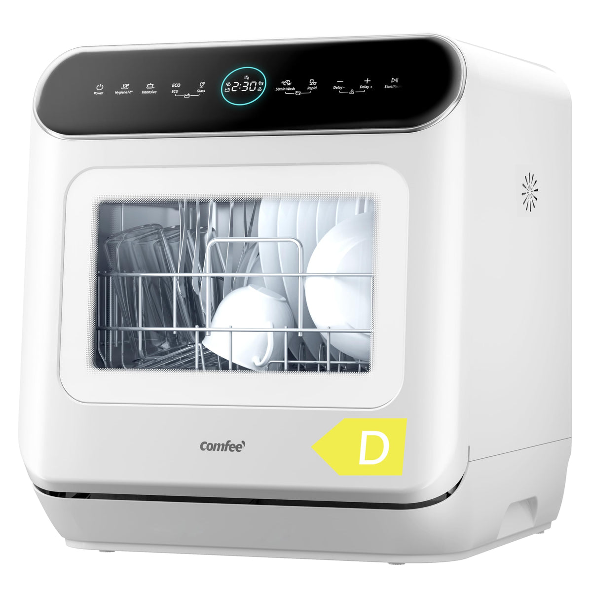 COMFEE' Table Top Dishwasher, No Plumbing Needed, for Singles & Couples