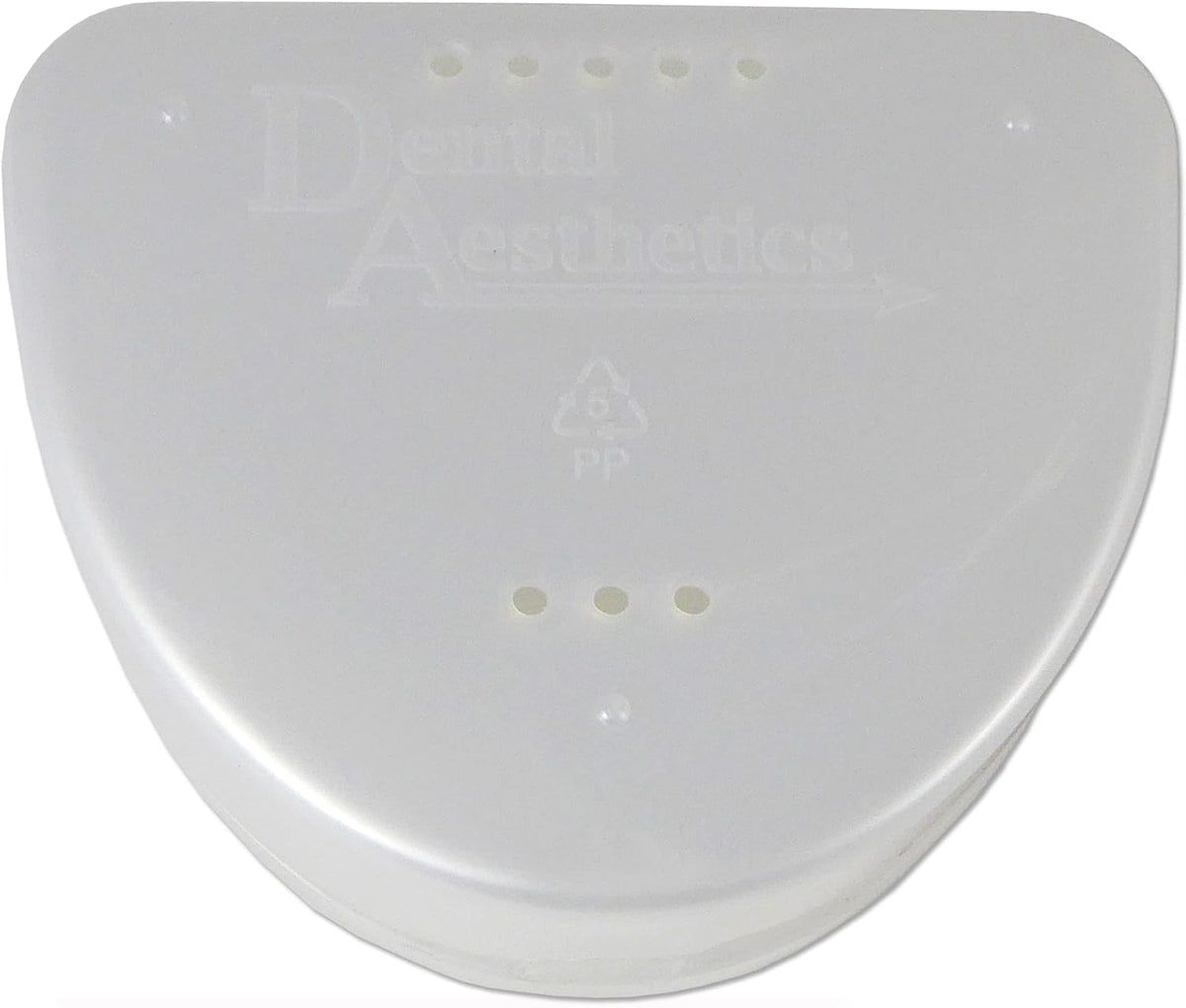 Slim Orthodontic Dental Case -for Retainers, Dentures & More (White)
