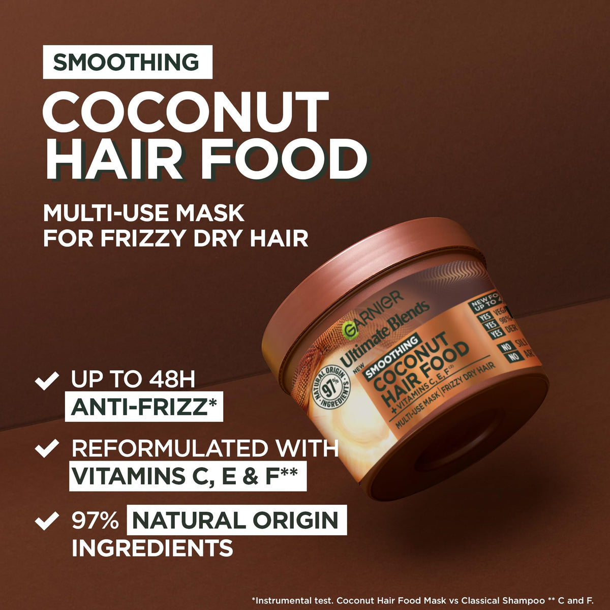 Garnier Hair Food Multi-use, 3-in-1 Hair Treatment Mask, Banana, 400ml
