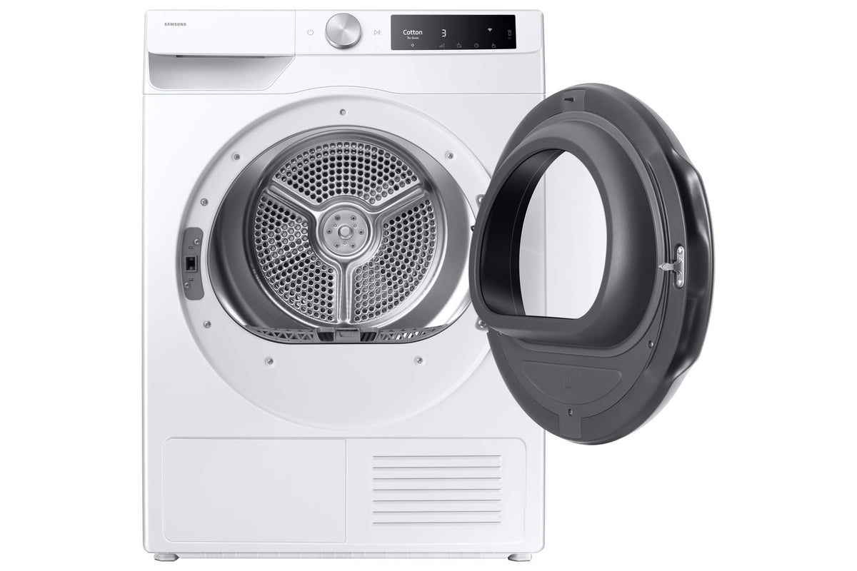 Samsung Series 6 DV90T6240LN/S1 with OptimalDry™, Freestanding Heat Pump Tumble Dryer, 9 kg, Graphite, A+++ Rated