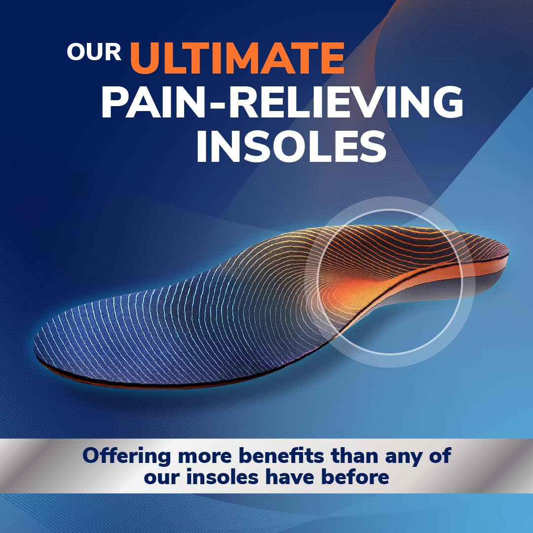 Dr. Scholl’s Advanced Pain Relief Insoles for Men & Women, Heavy Duty Orthotics Inserts for Work Shoes & Boots, Plantar Fasciitis & Arch Support, Shock-Absorbing, Supports up to 150kg, G UK 9.5-10