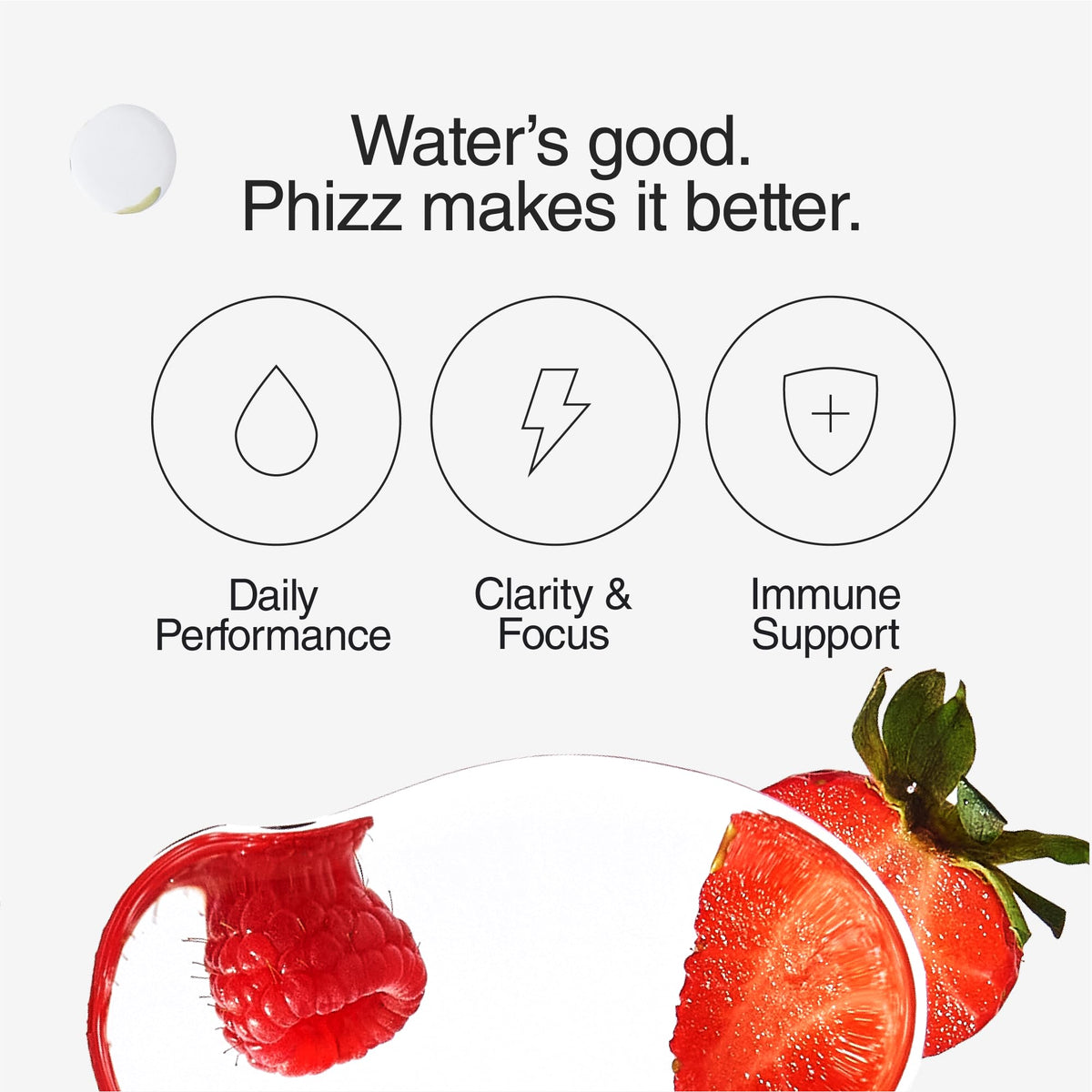 Phizz Electrolytes, Multivitamin & Hydration Tablets - 60 Effervescent Rehydration Electrolyte Tablets - 18 Vitamins & Minerals, Vitamin C, Vegan, Vegetarian & Low Calorie (Lemon, 60 Tablet)