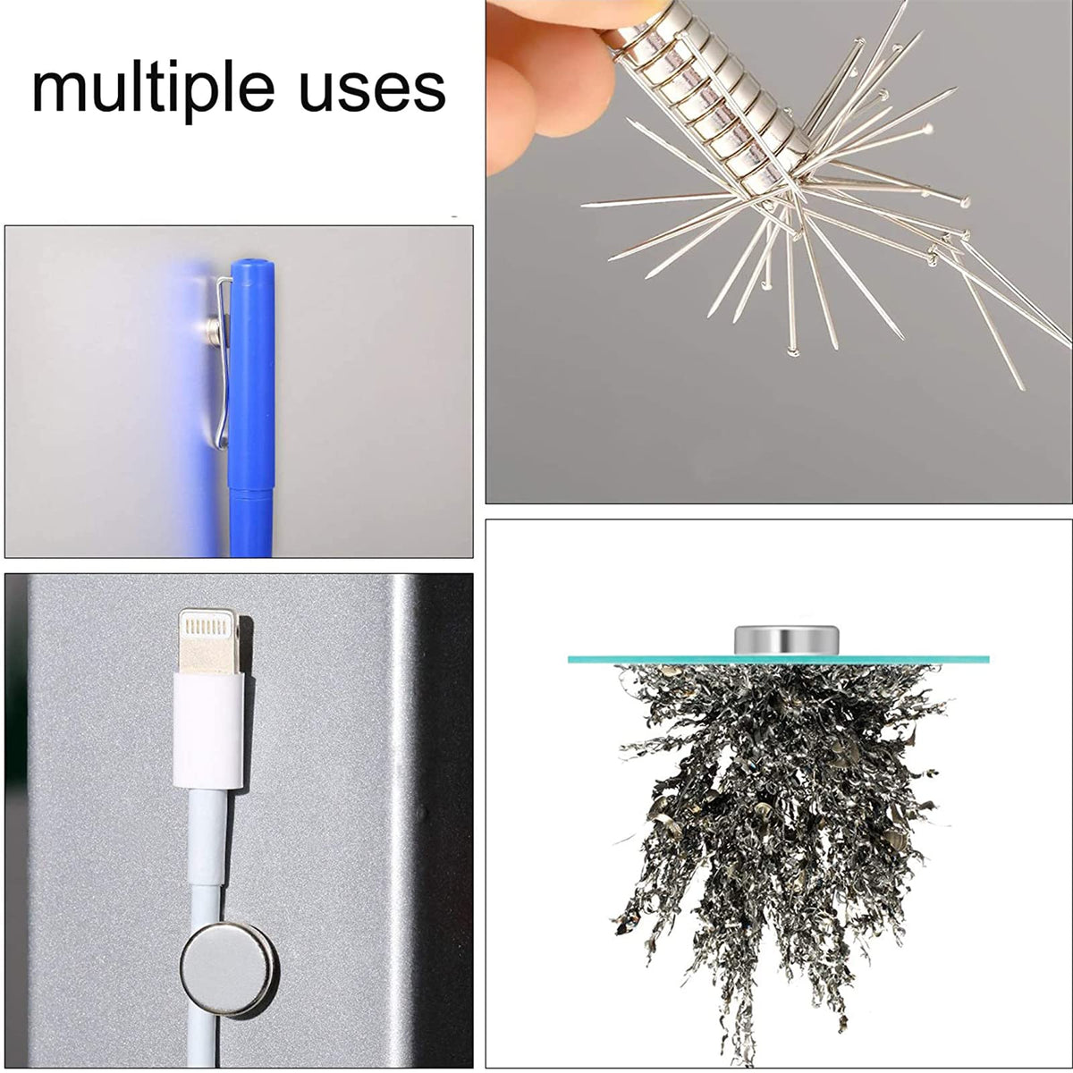 Yizhet 50 PCS 8 * 1mm Magnets, Small Mini yet Strong, Neodymium for Craft