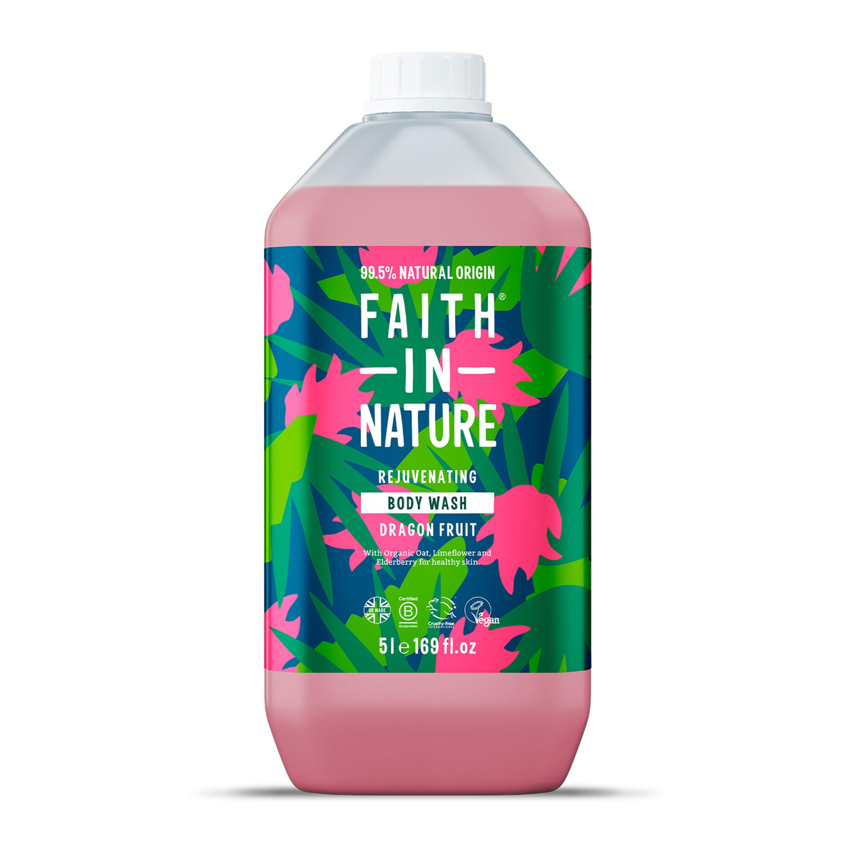 Faith In Nature Natural Fragrance Free Body Wash, Sensitive, Vegan and Cruelty Free, No SLS or Parabens, 400 ml