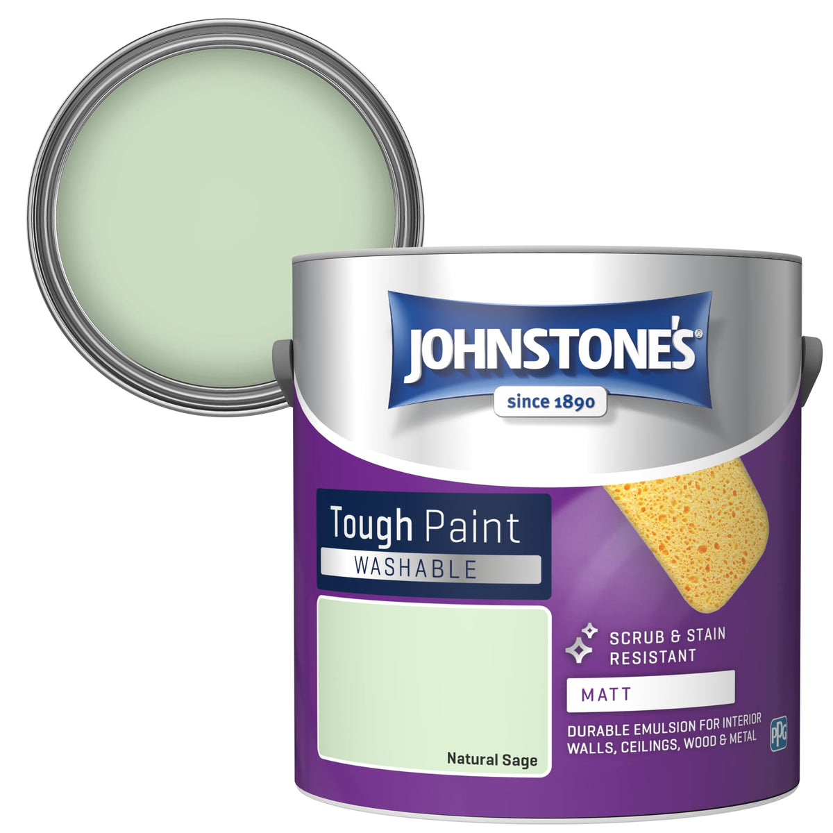 Johnstone's - Washable Matt Wall & Ceiling Paint - Rosebud - 2.5L