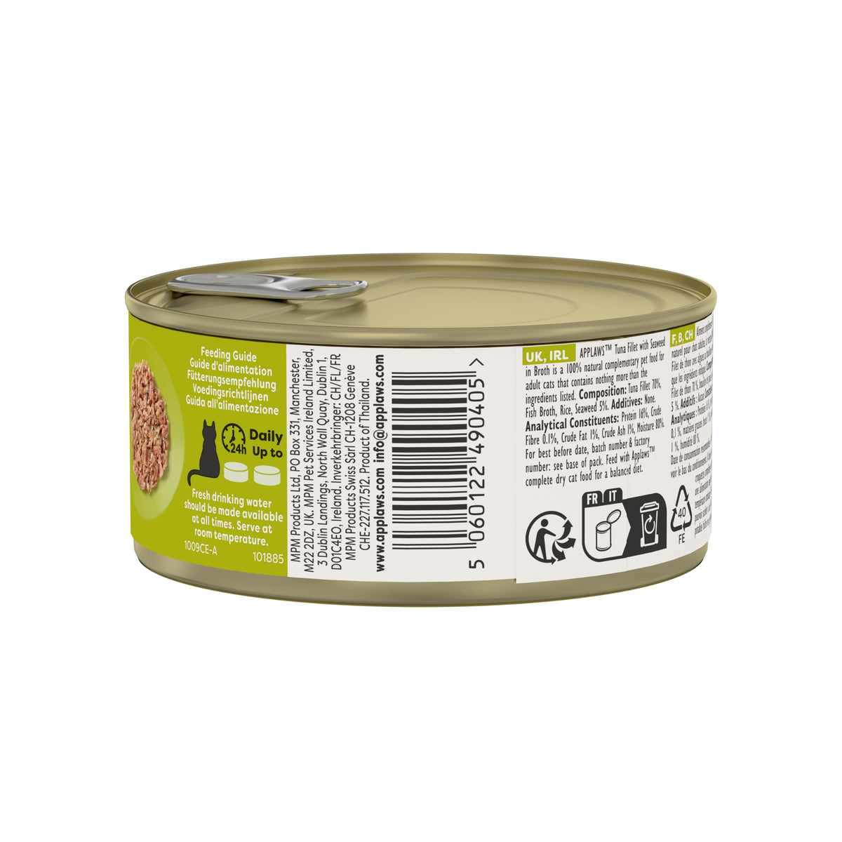 Applaws 100% Natural Wet Cat Food, Pouch Multipack Fish Selection in Broth, 70 g (24 x 70g) Pouches