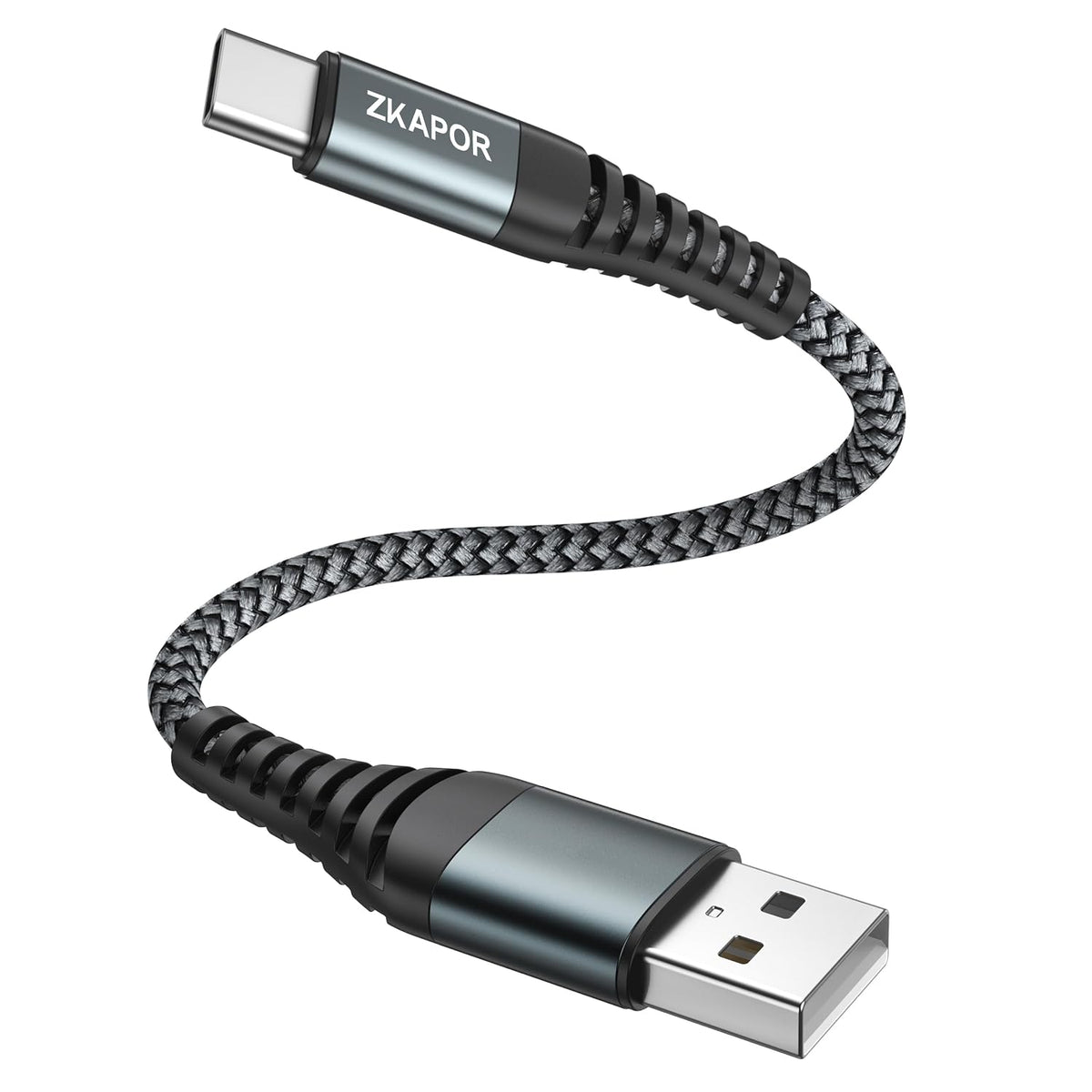 ZKAPOR Short USB C Cable 15CM, Type C Charger Cable 3A Fast Charging USB C