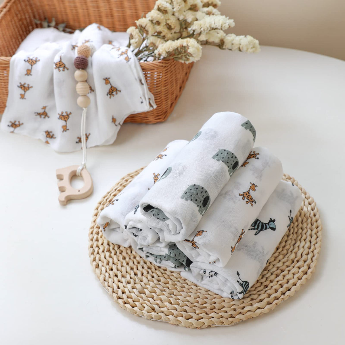 GLLQUEN BABY Muslin Squares Cloth for Baby 6pack 70cm x 70cm