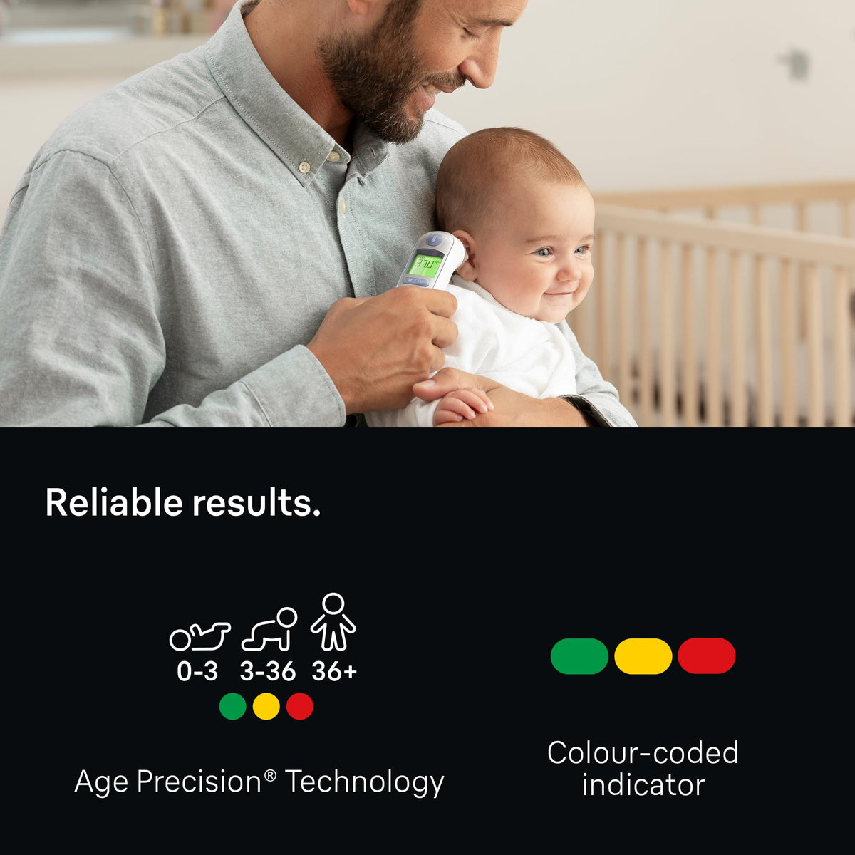 Braun ThermoScan 7 Ear thermometer | Age Precision Technology | Black