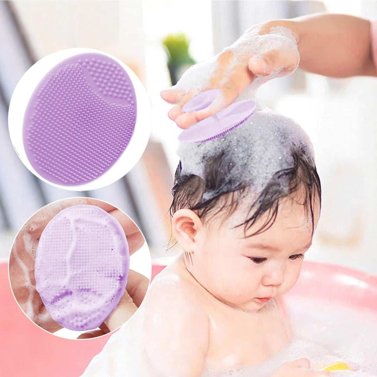 3PCS Baby Hair Brush with Wooden Handle and Comb Set for Newborns & Toddlers | Natural Soft Goat Bristles l Wood Comb l Green Cradle Cap Brush | Ideal for Cradle Cap