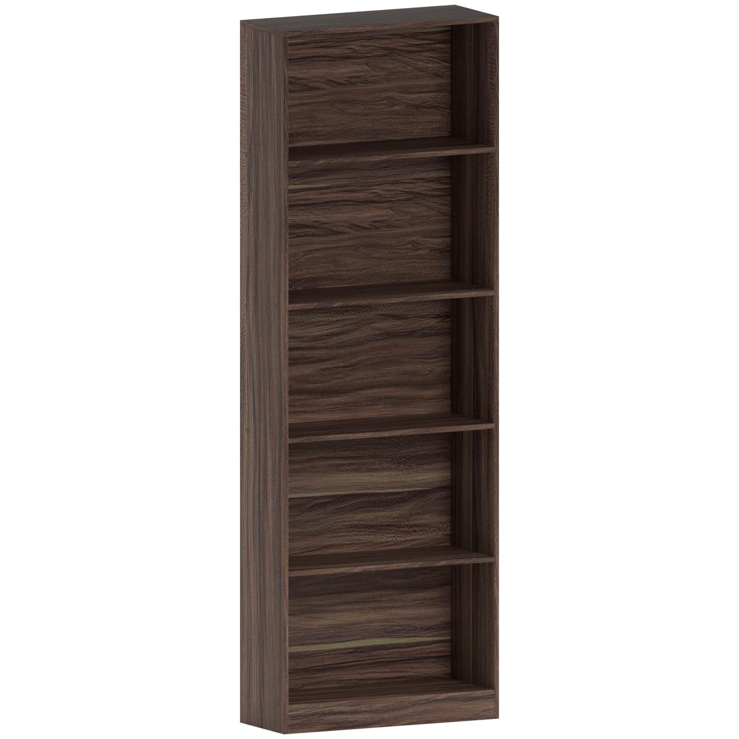 Vida Designs Cambridge 3 Tier Low Bookcase, White Wooden Shelving Display Storage Unit Office Living Room Furniture