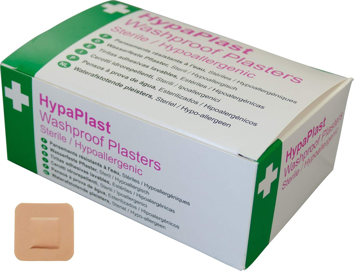 Safety First Aid Group HypaPlast Pink Washproof Plasters, 7.2 x 2.5 cm (Pack of 100)