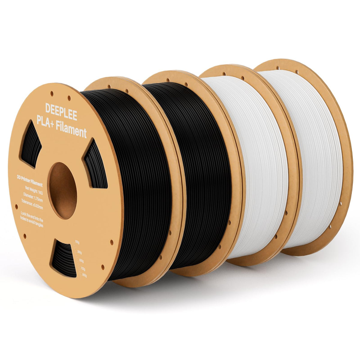 DEEPLEE PLA Plus 1.75mm Filament White 1kg
