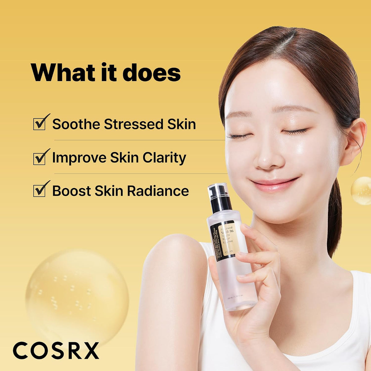 COSRX Advanced Snail 96 Mucin Power Essence 100ml | Snail Secretion Filtrate 96% | Skin Repair Serum | CPNP Registered, Korean Skin Care, Cruelty Free, Paraben Free, Alcohol Free