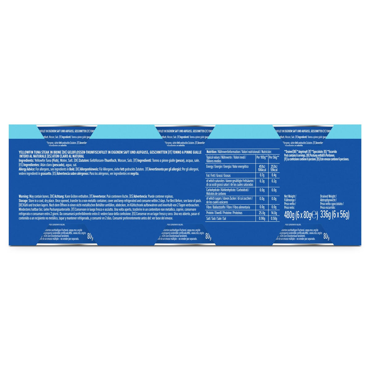 by Amazon MSC Skipjack Tuna Chunks in Spring Water, 4x145g