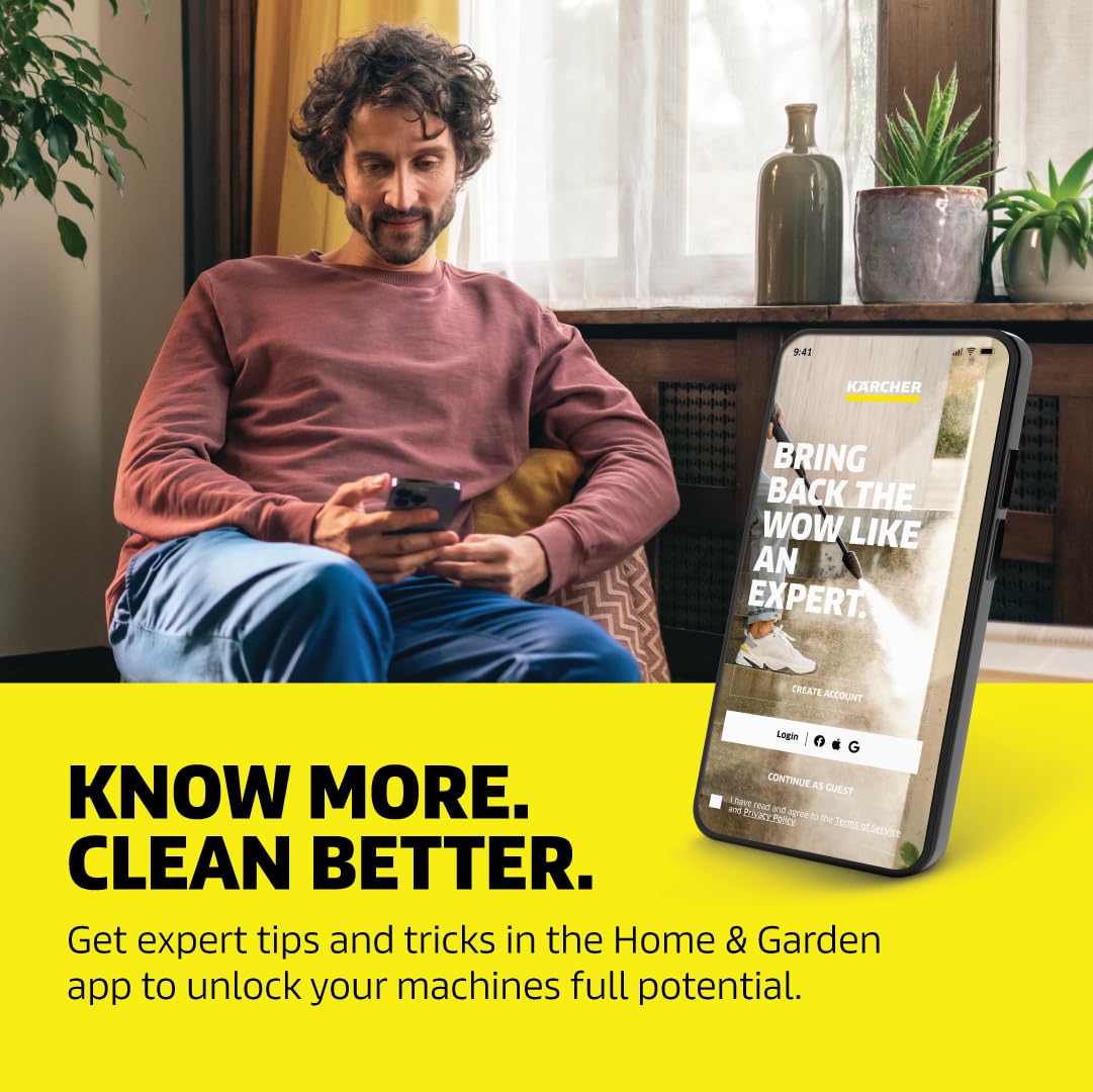 KÄRCHER WV 1 Cordless Window Vac, 20 Min Run Time
