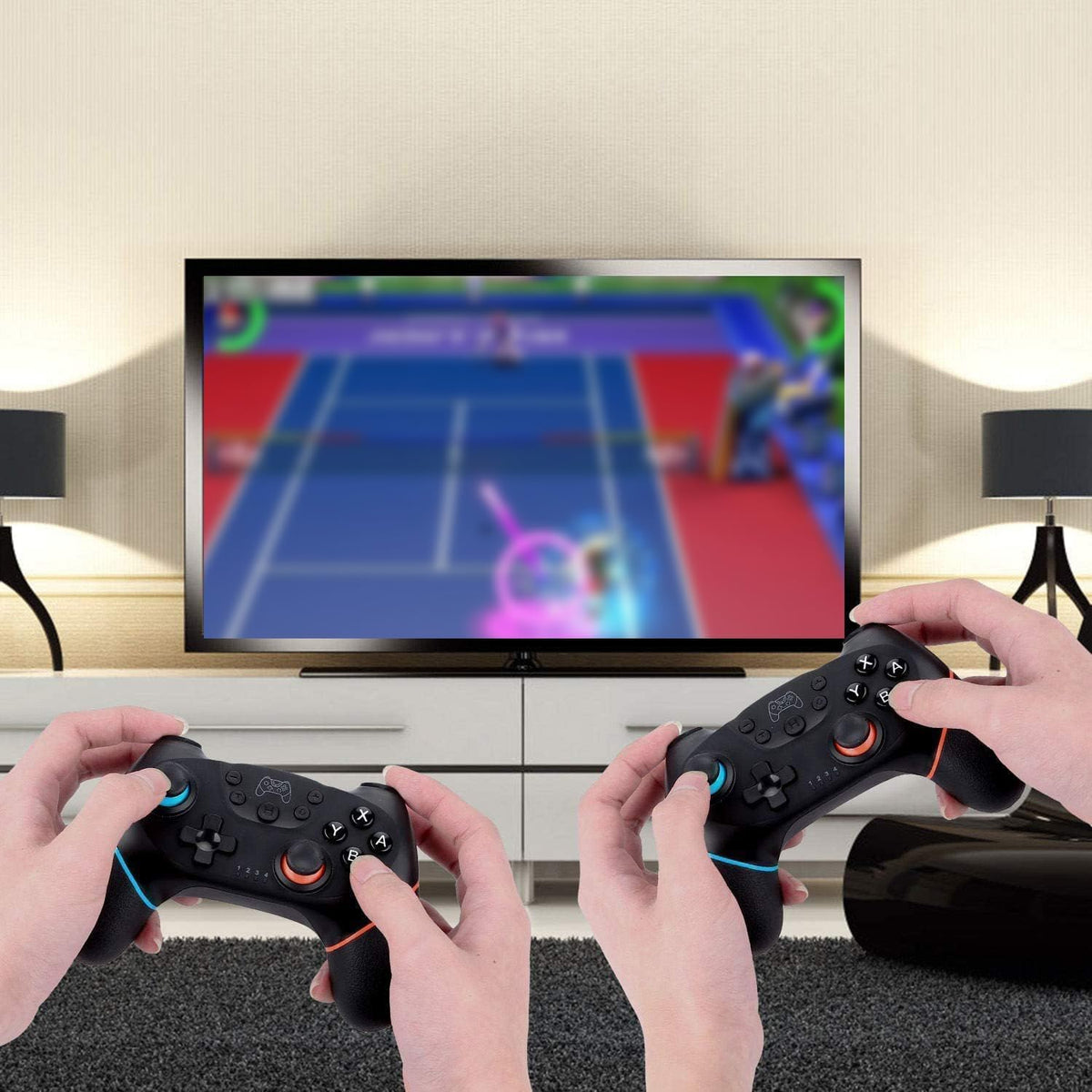 Diswoe Upgraded Wireless Pro Controller for Switch 1/Switch 2/Lite/OLED/PC