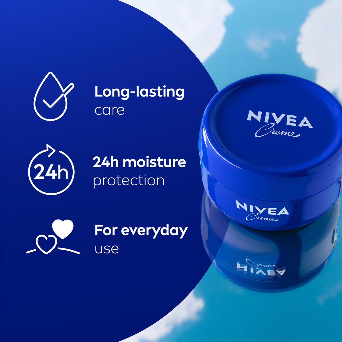 NIVEA Creme Moisturising Cream for Face, Body and Hands, 400 ml