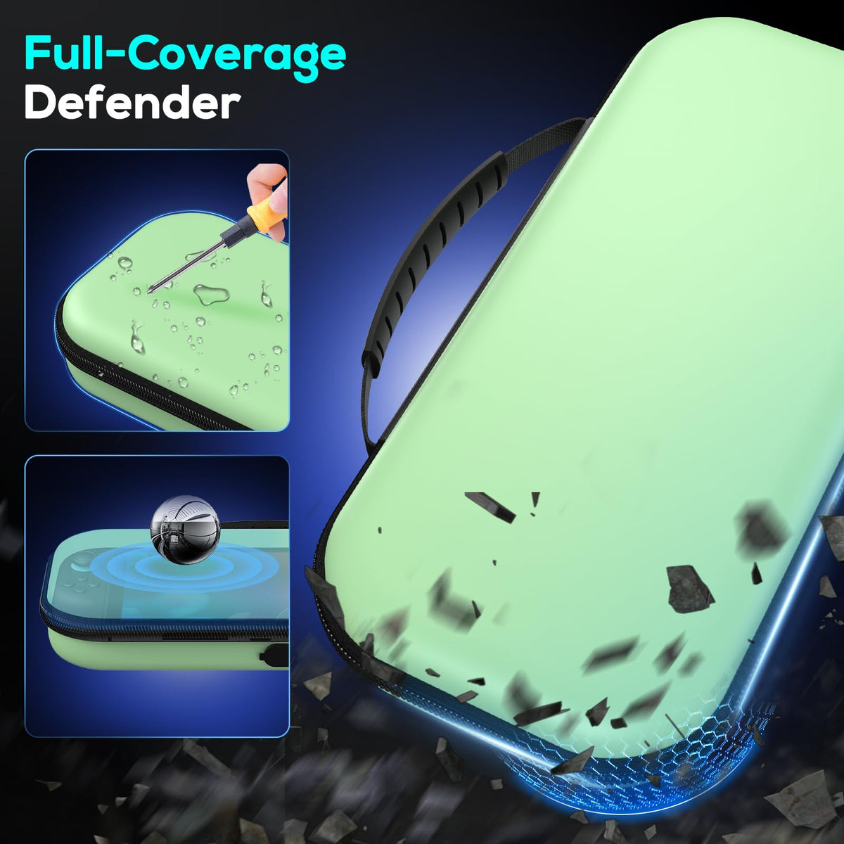 Case for Nintendo Switch 2, Travel Case with Charging Hole and 10 Game Card
