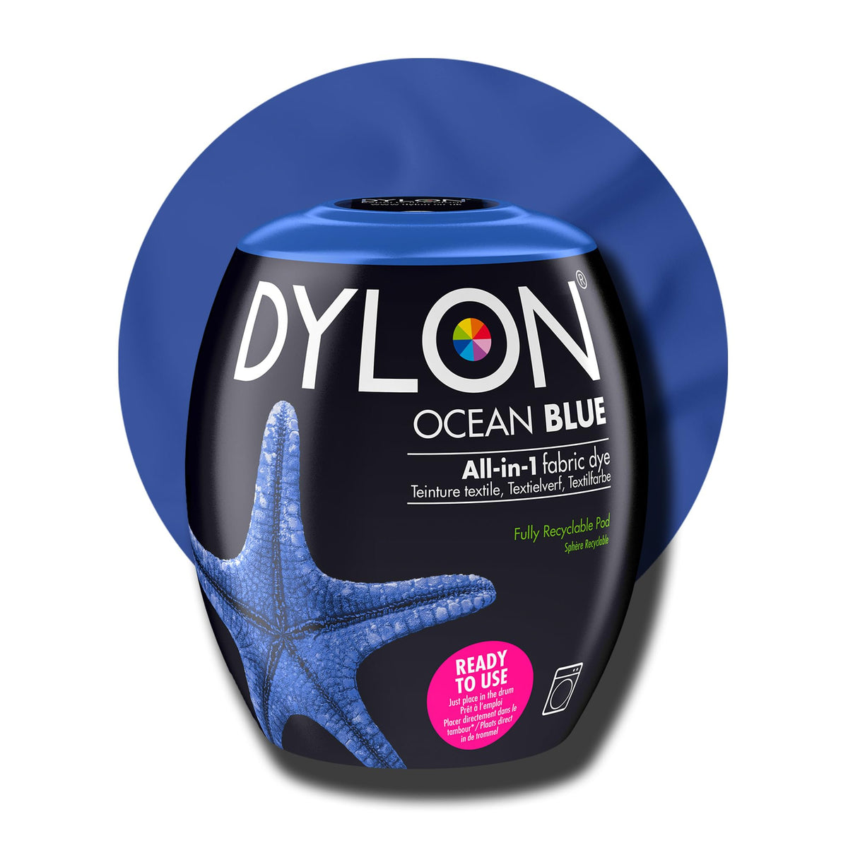 DYLON Washing Machine Fabric Dye Pod, Intense Black, 350g