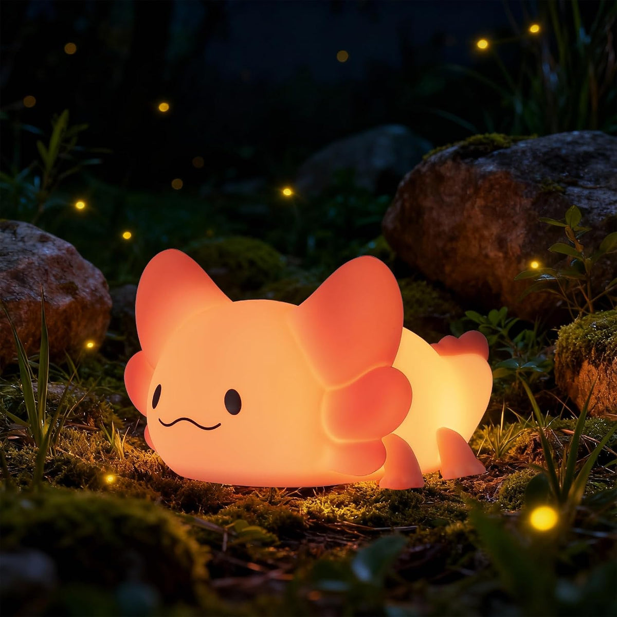 ZKLiLi Cat Night Light for Kids,Cute Night Lamp for Nursery,Squishy Silicone Touch Lights Portable, Gift for Birthday and Christmas for Kids Baby Children (Battery Cat)