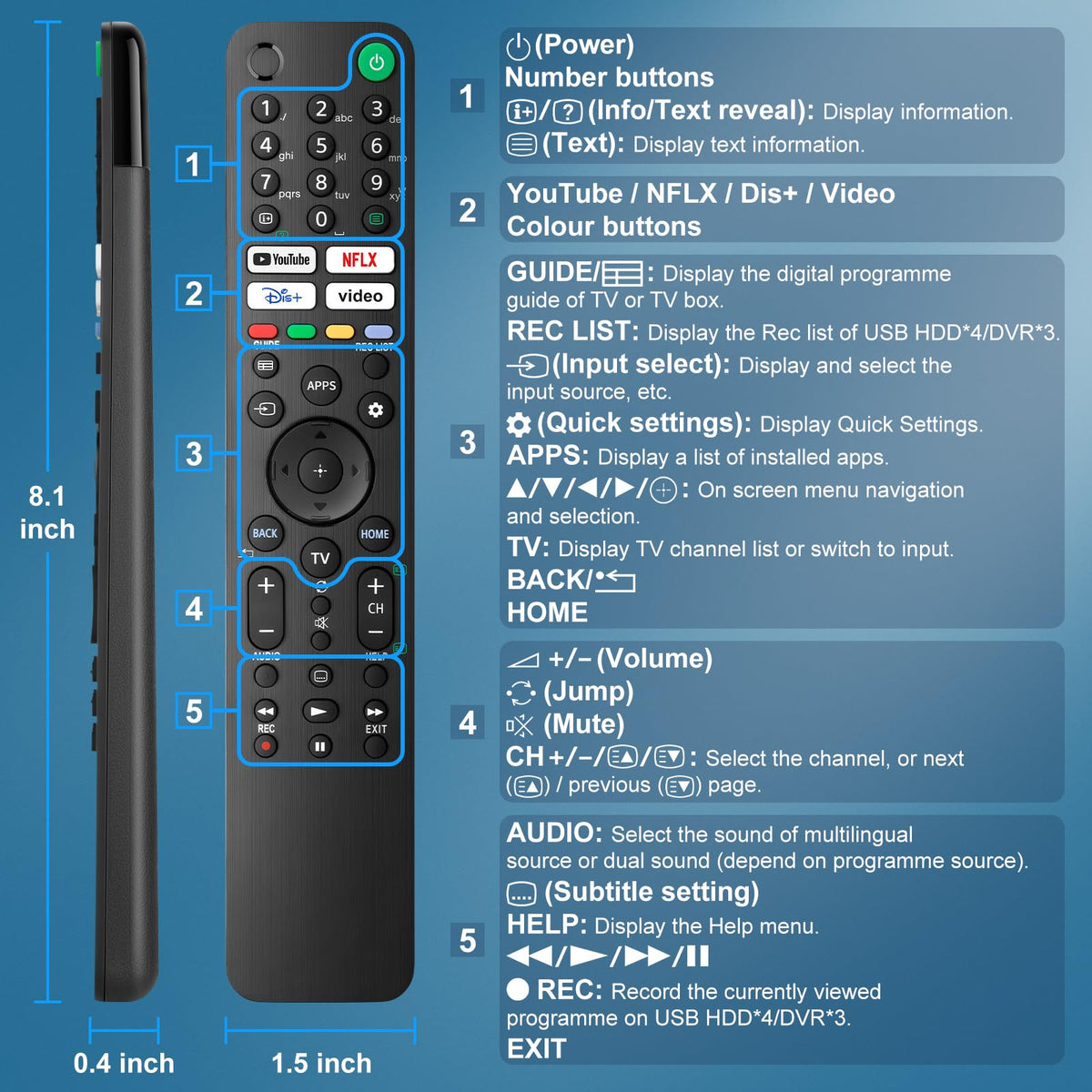 for LG TV Remote, Universal for LG Remote Control Smart TV Replacement