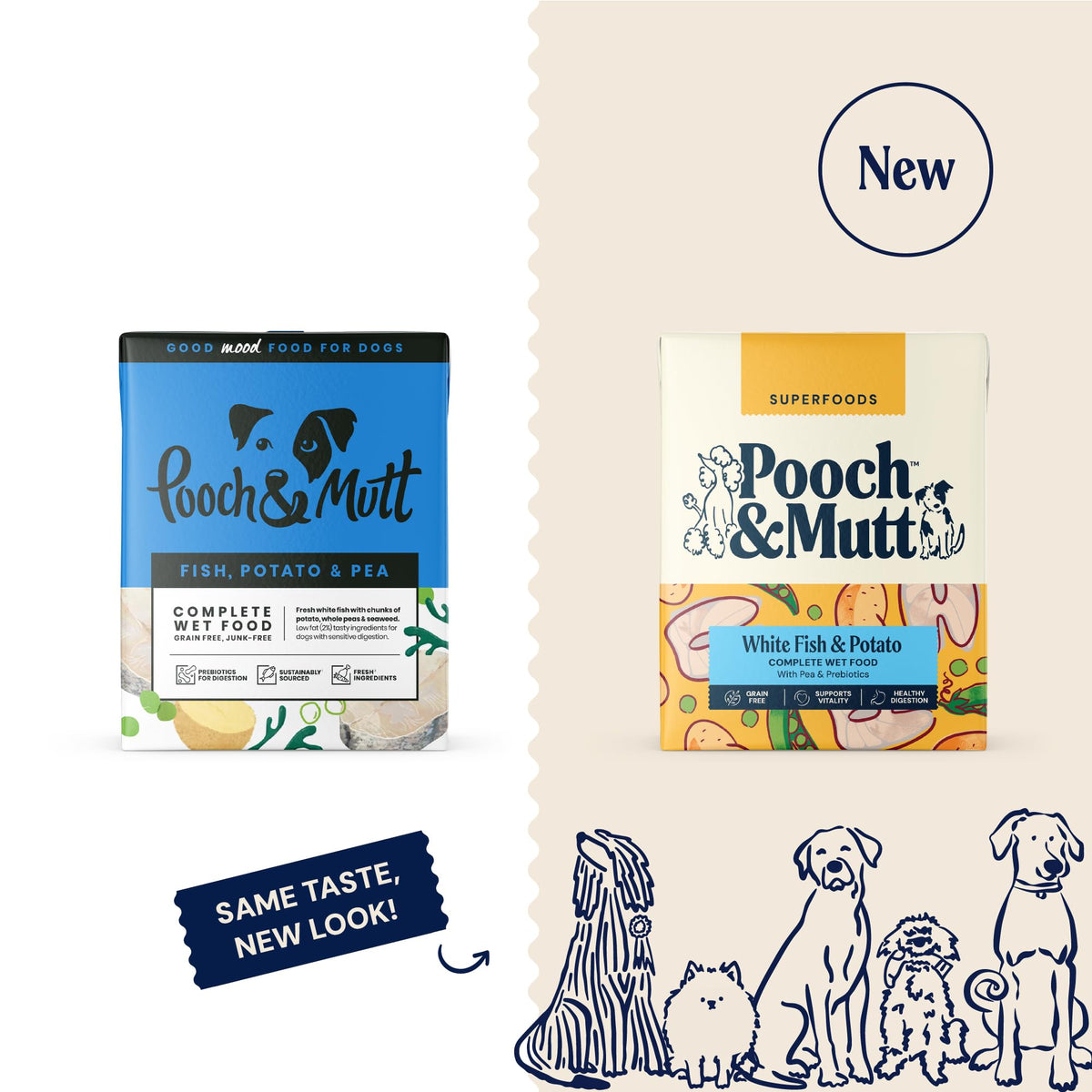 Pooch & Mutt - Variety Pack, Complete Wet Dog Food, 12x375g