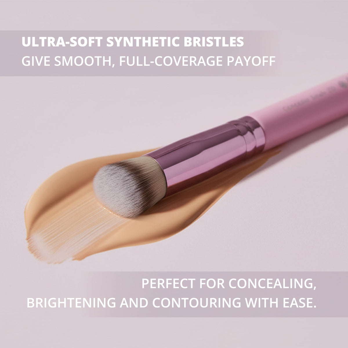 Make Up Brush Foundation Kabuki Flat Top, Perfect For Blending Liquid Cream