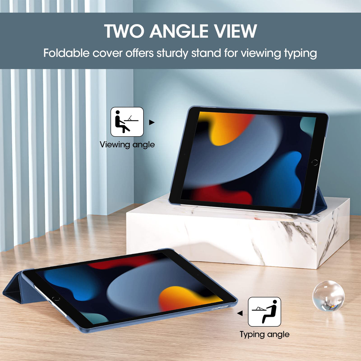 ProCase for iPad 9th/ 8th/ 7th Generation Case 10.2 Inch (Navy)