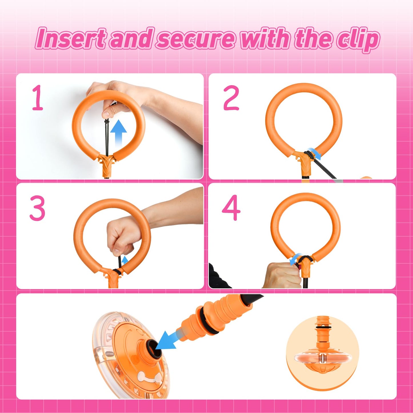 Hot Bee Ankle Skip Ball for Kids with Counter, Timer, Cal Calculator, Girl Birthday Gifts for Age 5 6 7 8 9 10+, Rechargeable Foldable Sports Toy Skip it Toy for Kids Xmas Present