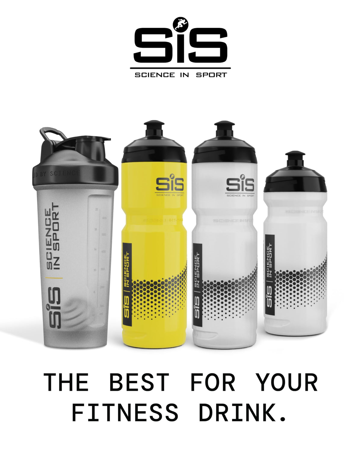 Science in Sport Sports Bottle, Yellow, 800ml