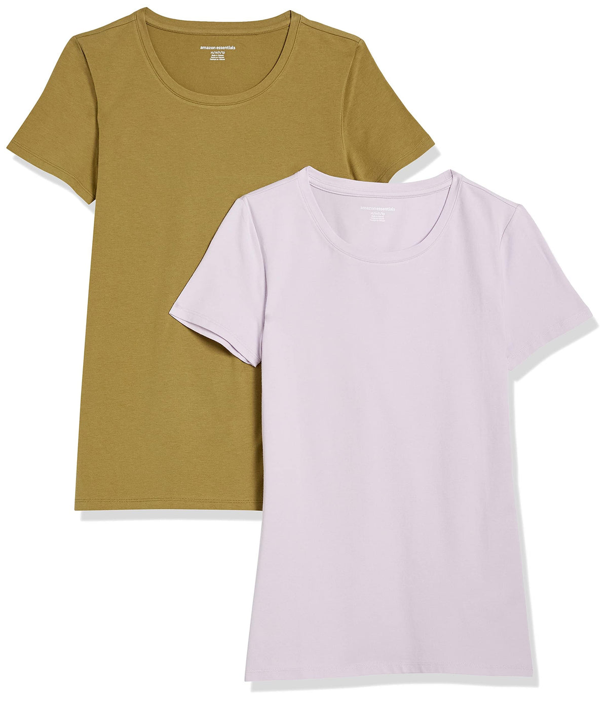 Amazon Essentials Women's Regular-Fit Short-Sleeve Crewneck T-Shirt, Multipacks