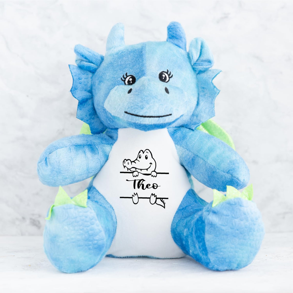 Crafted Memories - Personalised Teddy | Velveteen Bunny Soft Toy | Customisable Name for Newborns | Keepsake for Boys & Girls | Baby Shower Item | Pink Initial | Grey or White, 20-23cm