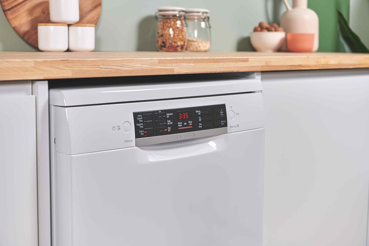 Bosch Series 2 SMS26AW08G Freestanding Dishwasher, 60cm, White